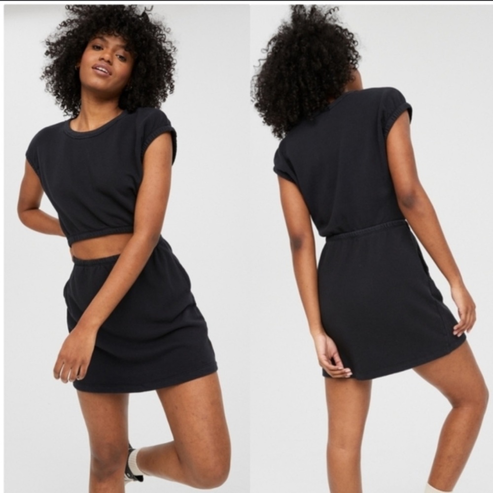 Aerie Weekend Fleece Cutout Dress